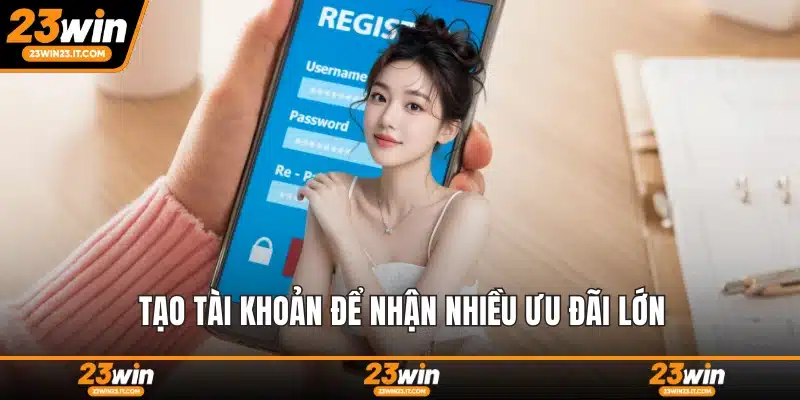 Tạo tài khoản để nhận nhiều ưu đãi lớn